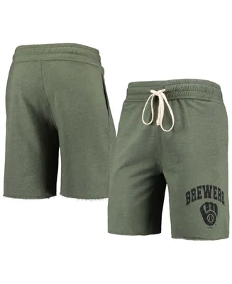 Concepts Sport Men's Milwaukee Brewers Mainstream Tri-Blend Shorts