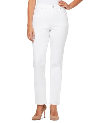 Gloria Vanderbilt Petite Amanda High Rise Straight-Leg Jeans, & Short