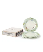 Laura Ashley Heritage Collectables Mint Uni Irregular Plates in Gift Box, Set of 4