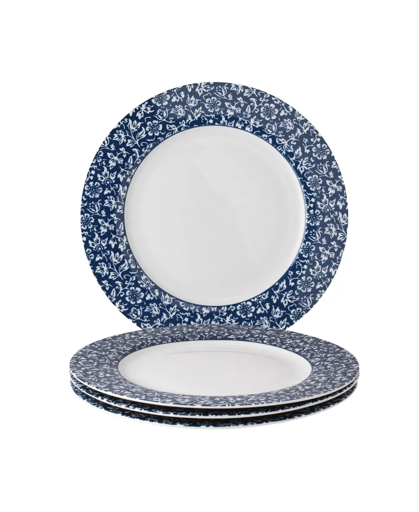 Laura Ashley Blueprint Collectables Sweet Allysum Plates in Gift Box, Set of 4