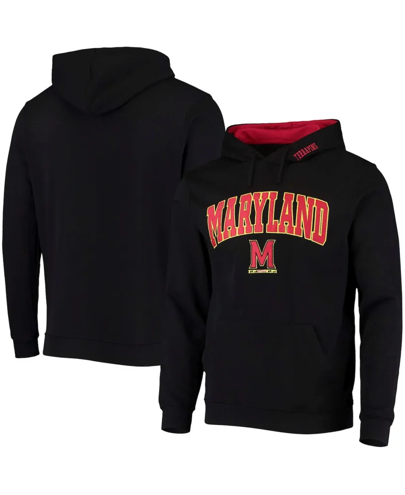 Men's Black Maryland Terrapins Arch Logo 3.0 Pullover Hoodie