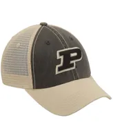 Men's Black and Tan Purdue Boilermakers Offroad Trucker Hat