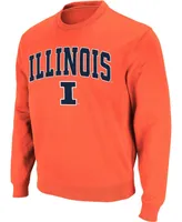 Men's Orange Illinois Fighting Illini Arch Logo Crew Neck Sweatshirt