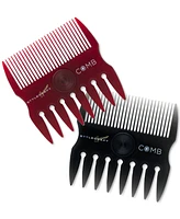 StyleCraft Professional 2 1 Spinner Fine/Coarse Tooth Texturizing and Grooming Hair Comb