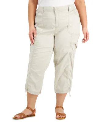 Style & Co Plus Size Cargo Capri Pants, Exclusively at Macy's