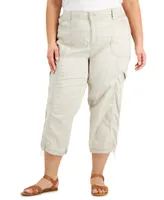 Style & Co Plus Size Cargo Capri Pants, Exclusively at Macy's