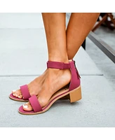 Journee Collection Women's Percy Block Heel Sandals