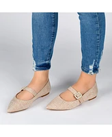 Journee Collection Women's Karissa Buckle Flats