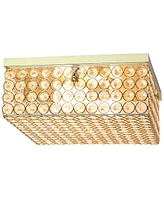 Lalia Home Glam 2 Light Square Flush Mount