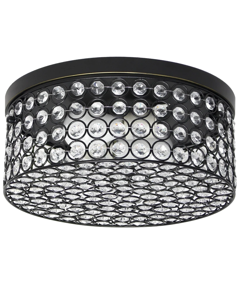 Lalia Home Glam 2 Light Round Flush Mount