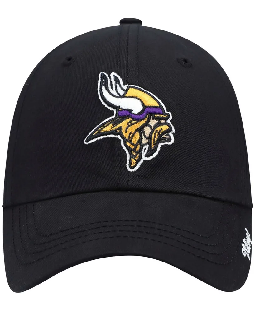Women's Black Minnesota Vikings Miata Clean Up Secondary Adjustable Hat
