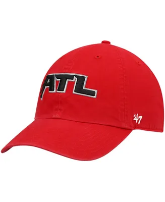 Men's Red Atlanta Falcons Clean Up Alternate Adjustable Hat