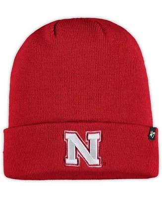 Men's Scarlet Nebraska Huskers Raised Cuffed Knit Hat