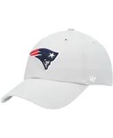 Men's Gray New England Patriots Clean Up Adjustable Hat