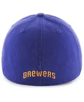 Men's Royal Milwaukee Brewers Cooperstown Collection Franchise Logo Fitted Hat