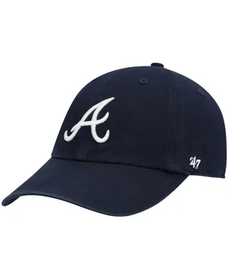 Men's Navy Atlanta Braves Heritage Clean Up Adjustable Hat