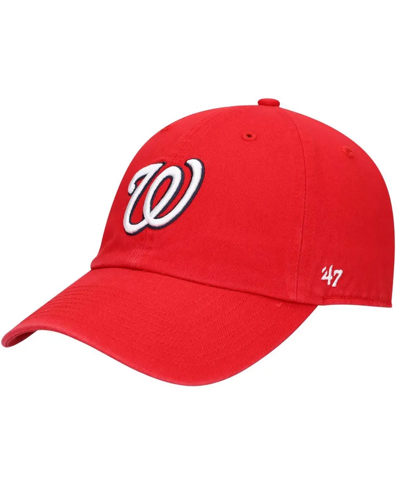 Men's Red Washington Nationals Heritage Clean Up Adjustable Hat