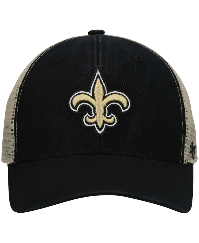 Men's Black New Orleans Saints Flagship Mvp Snapback Hat