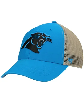 Men's Blue, Natural Carolina Panthers Flagship Mvp Trucker Snapback Hat