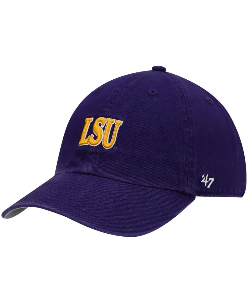 Men's Purple Lsu Tigers Archie Script Clean Up Adjustable Hat