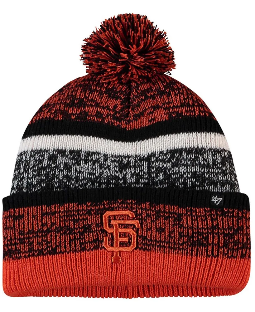 Men's '47 Orange Syracuse Orange State Line Cuffed Knit Hat with Pom