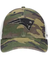 Men's Camo New England Patriots Branson Mvp Trucker Snapback Hat