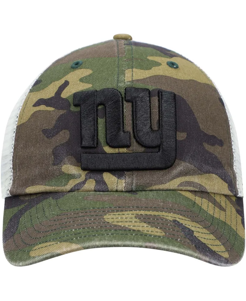 Men's Camo New York Giants Branson Mvp Trucker Snapback Hat