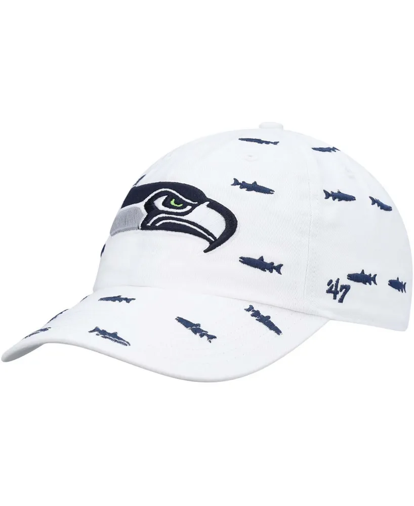 Women's White Seattle Seahawks Confetti Clean Up Adjustable Hat