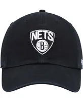 Men's Black Brooklyn Nets Team Clean Up Adjustable Hat