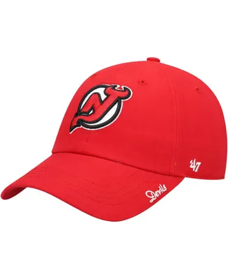 Women's Red New Jersey Devils Team Miata Clean Up Adjustable Hat