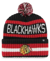 Men's Black Chicago Blackhawks Bering Cuffed Knit Hat with Pom