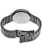 Seiko Men's Essentials Black Ion Finish Stainless Steel Bracelet Watch 41mm