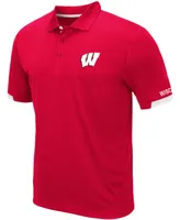 Men's Red Wisconsin Badgers Logo Santry Polo Shirt