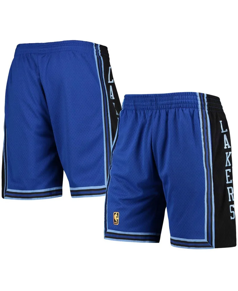 Men's Royal Los Angeles Lakers Hardwood Classics Reload Swingman Shorts