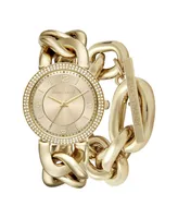 iTouch Women's Kendall + Kylie Chunky Chain Gold-Tone Metal Bracelet Watch - Gold