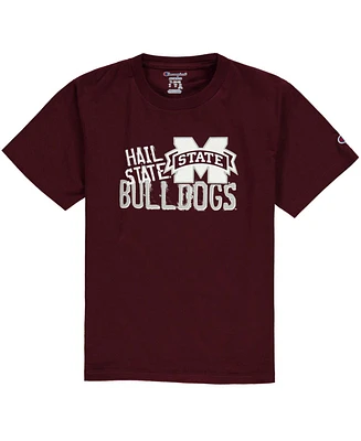 Big Boys and Girls Maroon Mississippi State Bulldogs Team Chant T-shirt