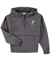 Big Boys and Girls Graphite Oregon Ducks Pack and Go Quarter-Zip Windbreaker Jacket