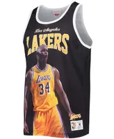 Men's Shaquille O'Neal Black Los Angeles Lakers Hardwood Classics Player Tank Top