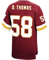 Men's Derrick Thomas Red Kansas City Chiefs Retired Player Name and Number Acid Wash Top