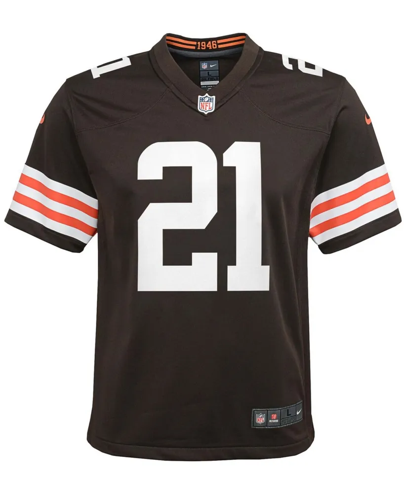 Big Boys and Girls Denzel Ward Brown Cleveland Browns Game Jersey