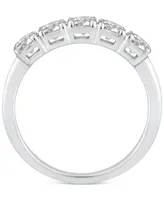 Diamond Five Stone Band (1 ct. t.w.) in 14k White Gold