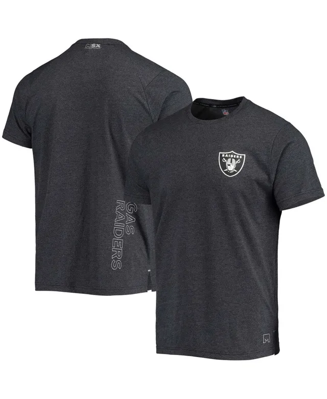 Las Vegas Raiders MSX by Michael Strahan Mesh Back T-Shirt - Silver/Black