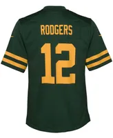 Big Boys and Girls Aaron Rodgers Bay Packers Alternate Game Player Jersey