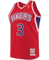 Men's Allen Iverson Philadelphia 76ers Hardwood Classics Authentic Jersey