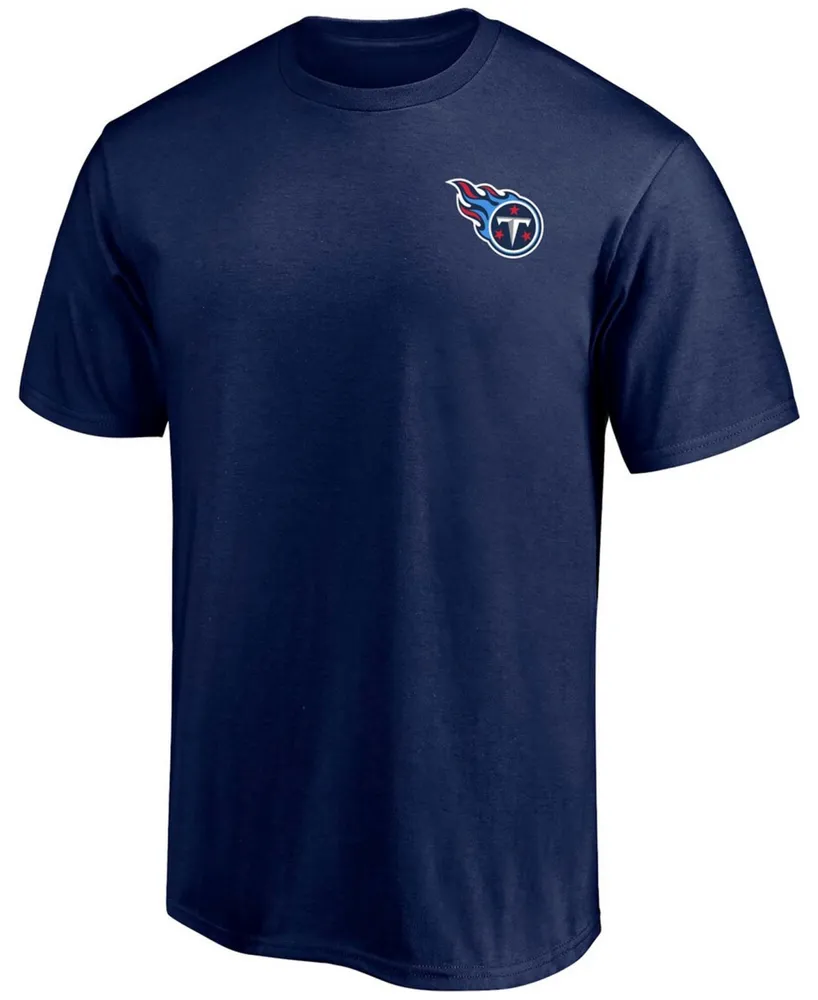 Men's Navy Tennessee Titans #1 Dad T-shirt