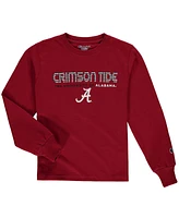 Big Boys and Girls Crimson Alabama Tide Jersey Long Sleeve T-shirt