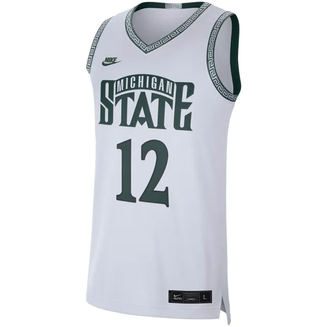 Nike Men's Michigan State Spartans #21 Black Limited Alternate Basketball Jersey, Small