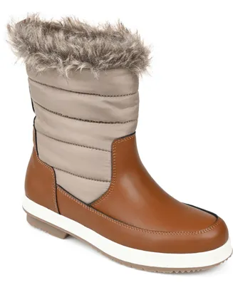 Journee Collection Women's Marie Mid Shaft Cold Weather Boots