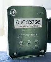 AllerEase Cotton Fresh Waterproof Allergen Barrier Fitted Mattress Pad-Twin