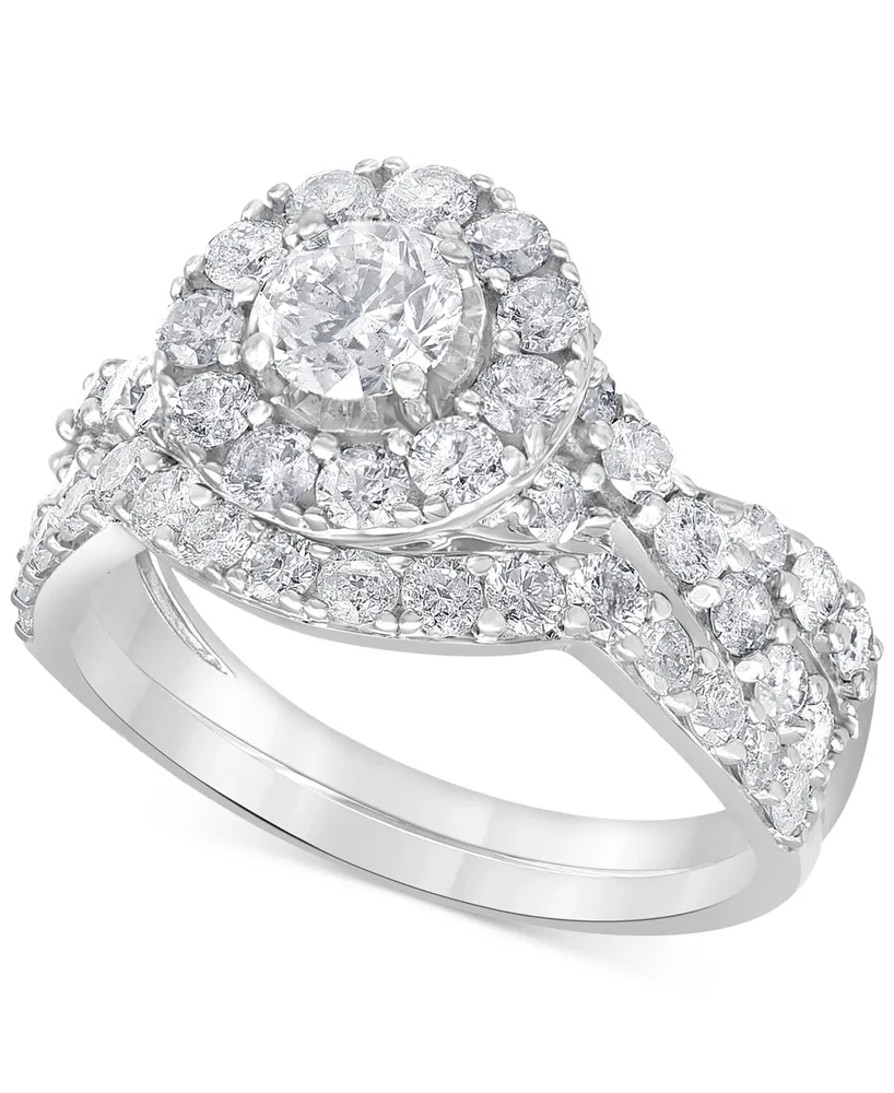 Diamond Bridal Set (2 ct. t.w.) in 14k White Gold